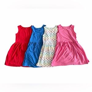 Primary Kids Recess Dresses Red, Blue, Pink, and Polka Dot Size 8-9